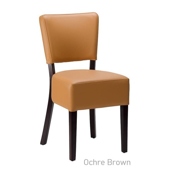 Alto FB Side Chair Ochre Brown Wenge