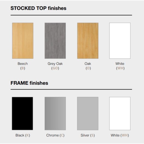 Dams Folding Table Stocked Top Frame Finishes