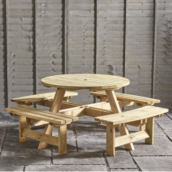 King Round Picnic Bench