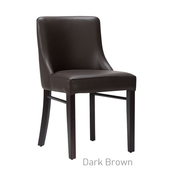 Merano Side Chair Veneto Dark Brown Wenge