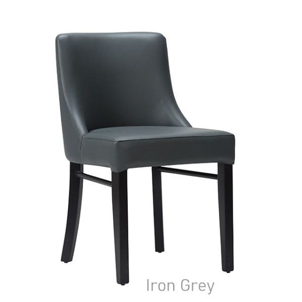 Merano Side Chair Veneto Iron Grey Black