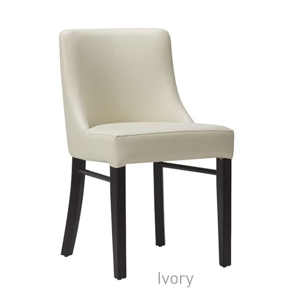 Merano Side Chair Veneto Ivory Wenge