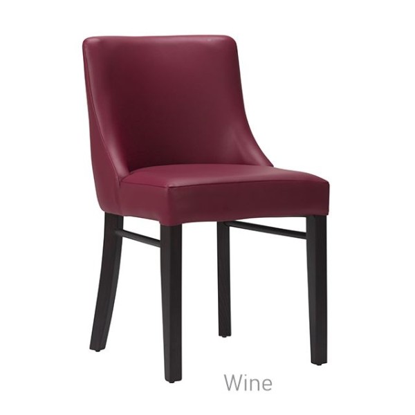 Merano Side Chair Veneto Wine Wenge