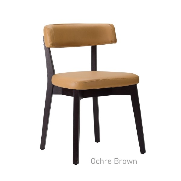 Nico Side Chair Ochre Brown Wenge