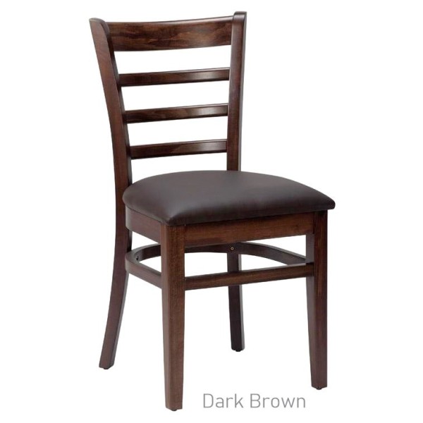 Nova Side Chair Dark Brown Seat