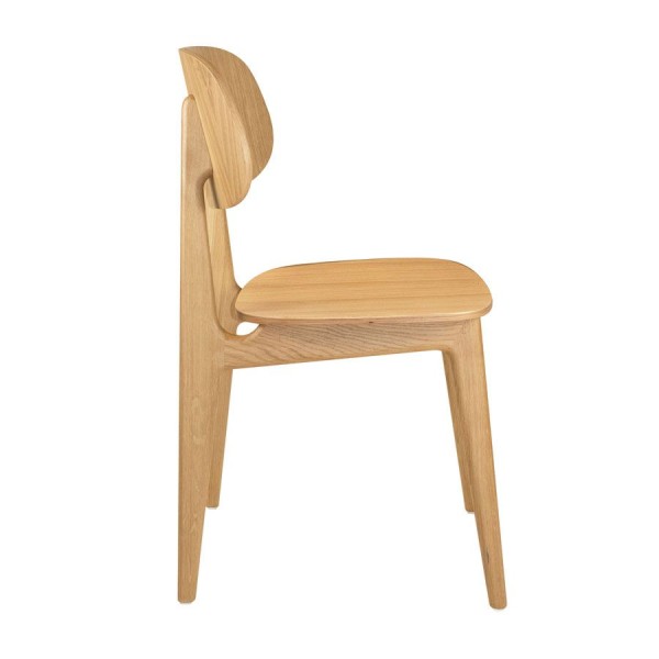 Relish Side Chair Side View Natural Oak ZA.528C